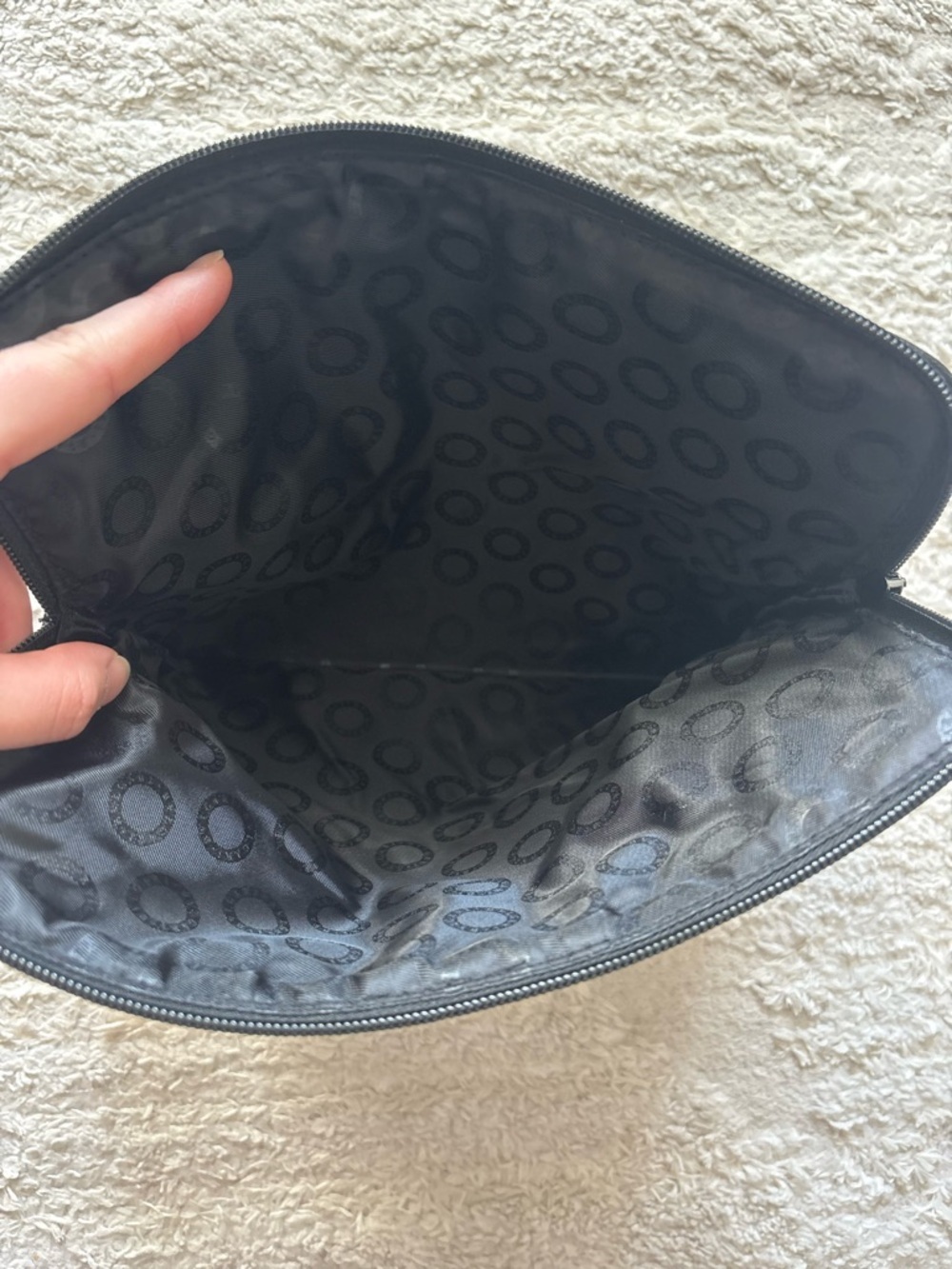 Bvlgari Black Leather Zip Clutch - Picture 4 of 5